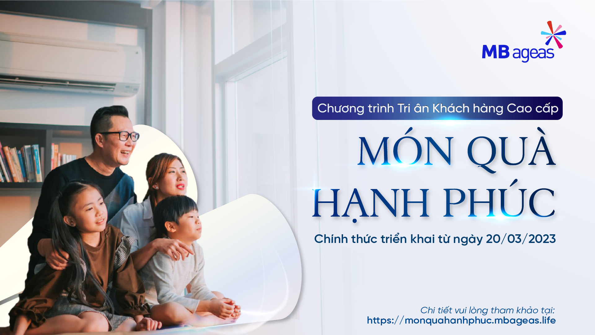 MB AGEAS LIFE RA MẮT CHƯƠNG TRÌNH TRI ÂN KHÁCH HÀNG CAO CẤP – MÓN QUÀ HẠNH PHÚC