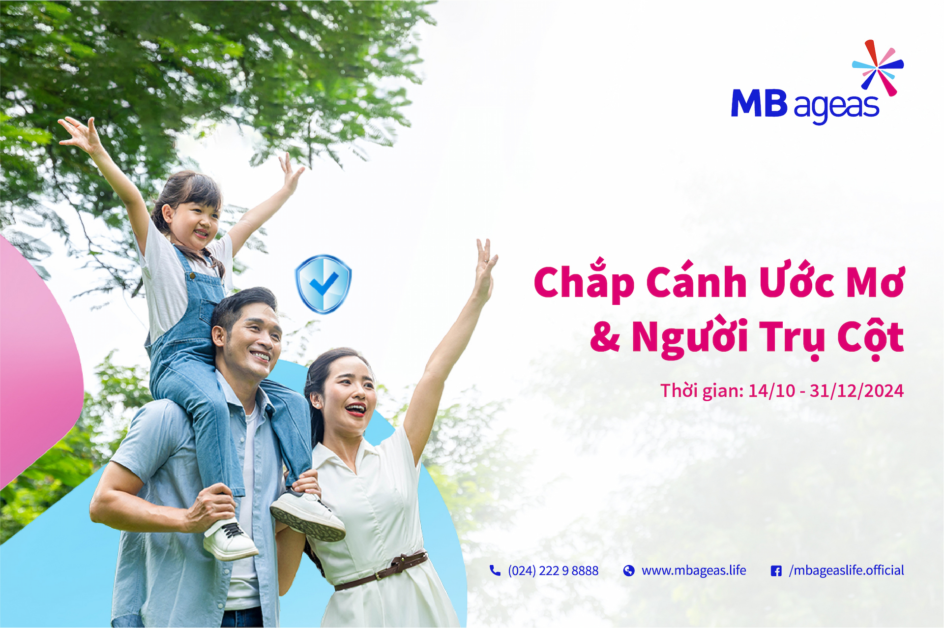 Chương trình khuyến mại sản phẩm bảo hiểm Người Trụ Cột và Chắp Cánh Ước Mơ 