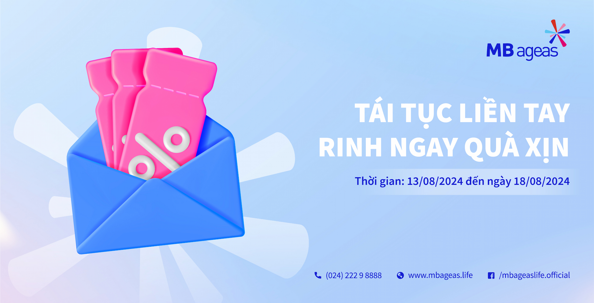 Chương trình khuyến mại: Tái tục liền tay - Rinh ngay quà xịn