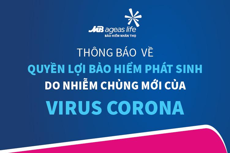 Thông báo về quyền lợi bảo hiểm phát sinh do nhiễm chủng mới của Virus Corona (2019 - nCoV)