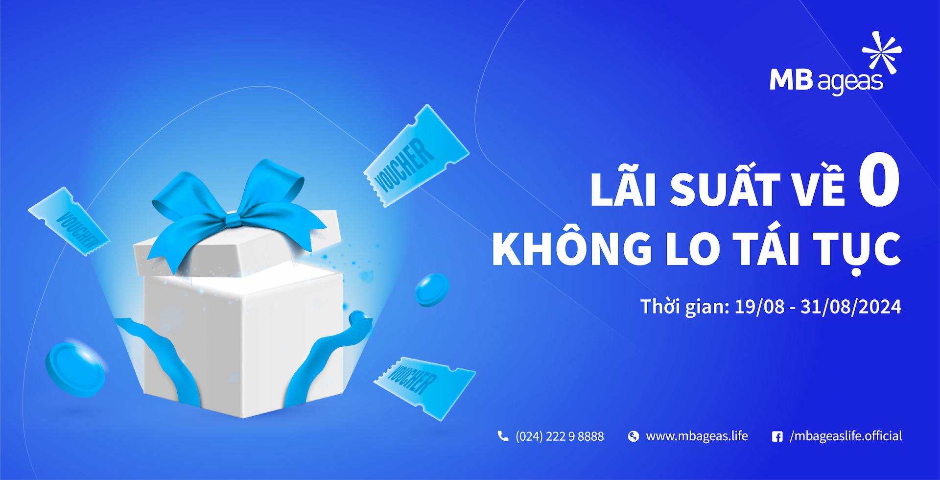 Chương trình khuyến mại: Lãi suất về 0 - Không lo tái tục