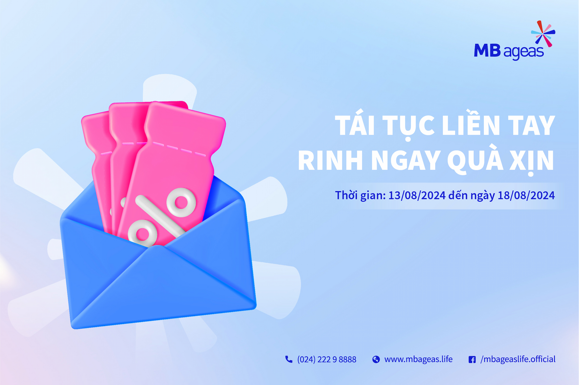 Chương trình khuyến mại: Tái tục liền tay - Rinh ngay quà xịn