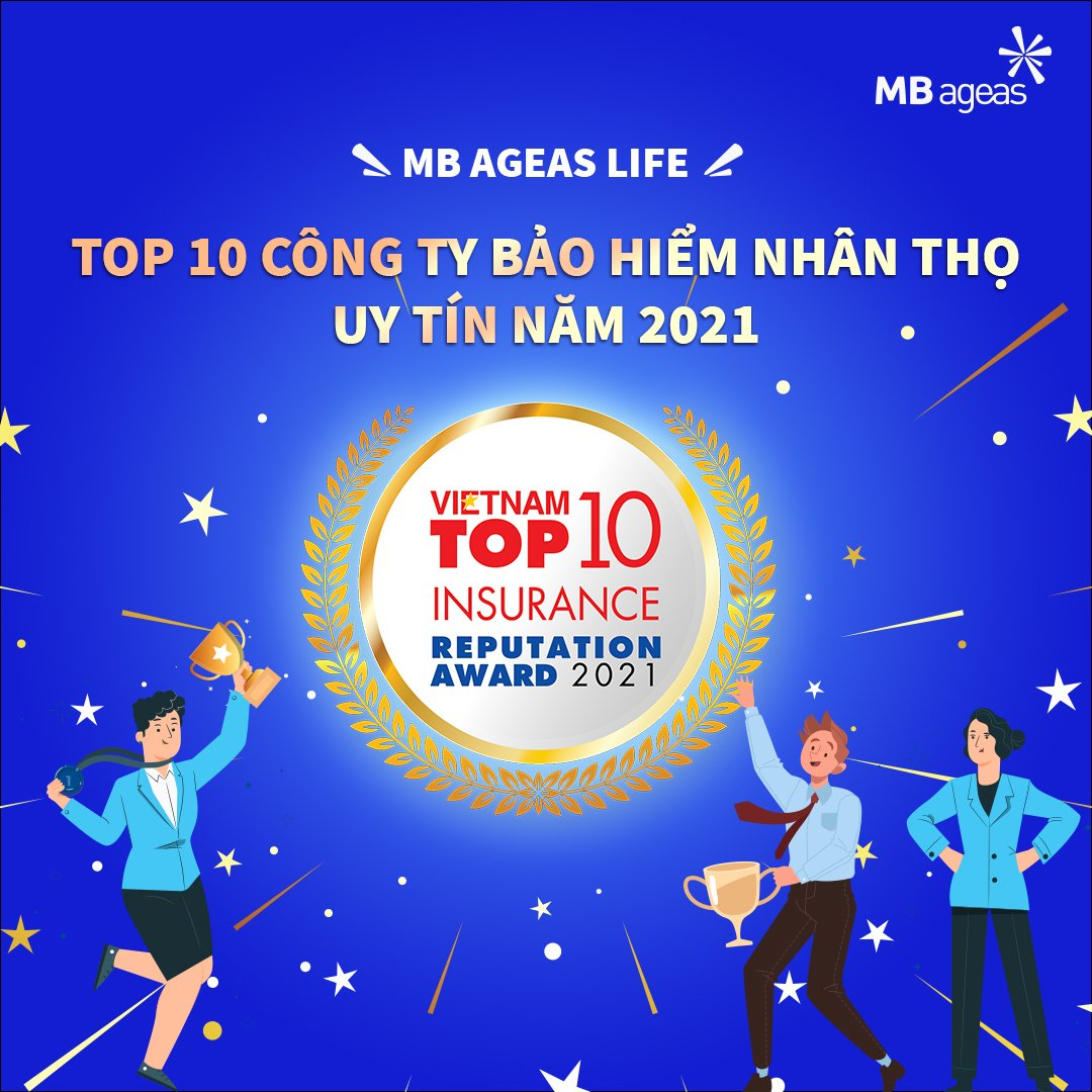 MB Ageas Life xuất sắc ở Top 10 Công ty Bảo hiểm nhân thọ  uy tín năm 2021